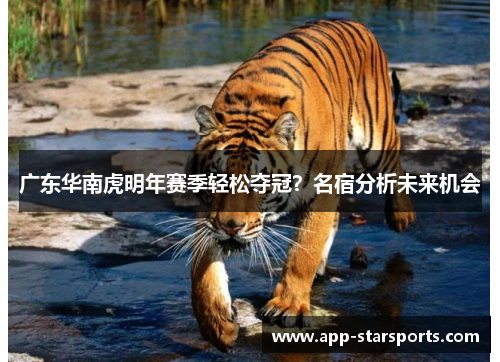 广东华南虎明年赛季轻松夺冠?名宿分析未来机会